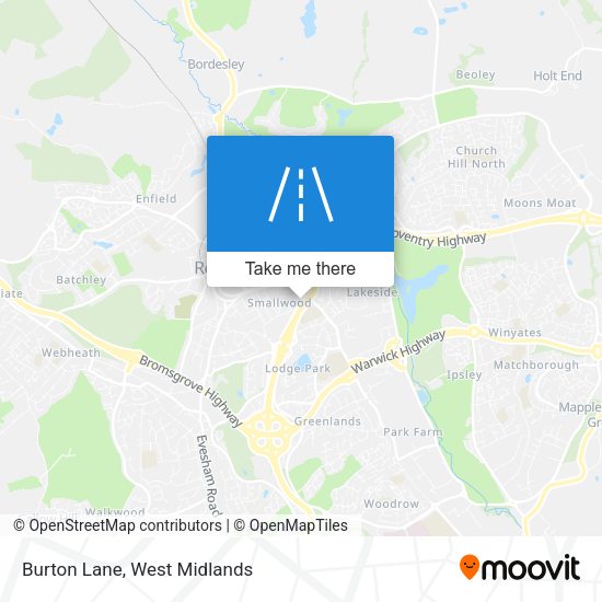 Burton Lane map