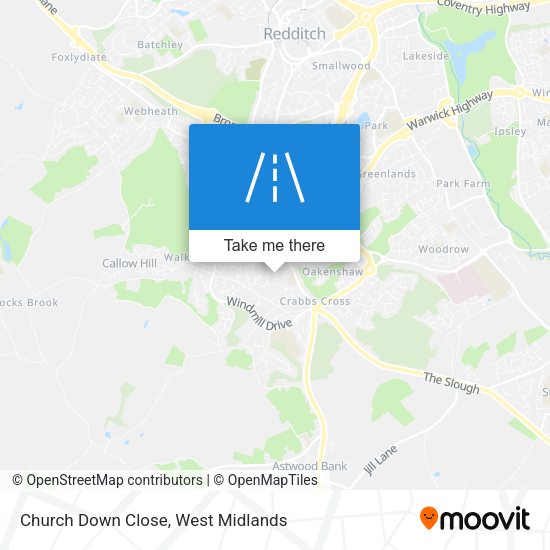 Church Down Close map