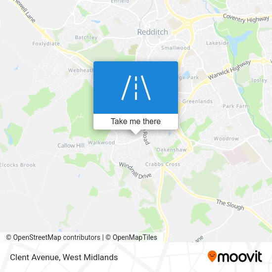 Clent Avenue map