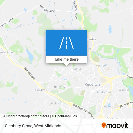 Cleobury Close map