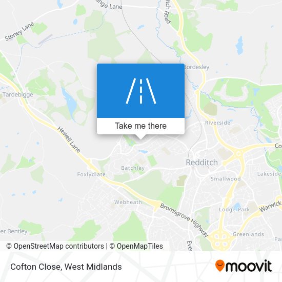Cofton Close map