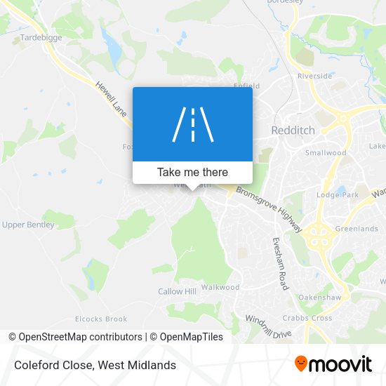 Coleford Close map