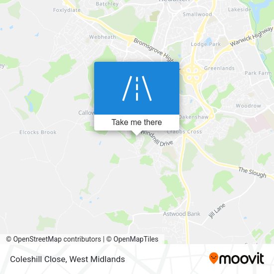 Coleshill Close map