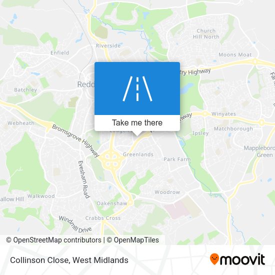 Collinson Close map