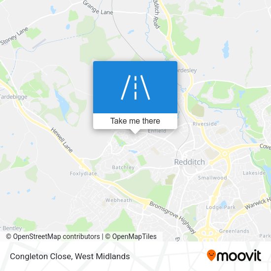 Congleton Close map