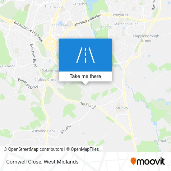 Cornwell Close map