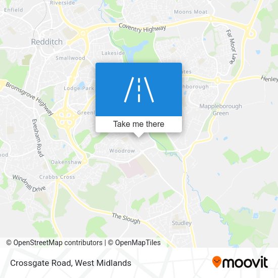 Crossgate Road map