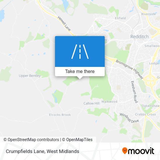 Crumpfields Lane map