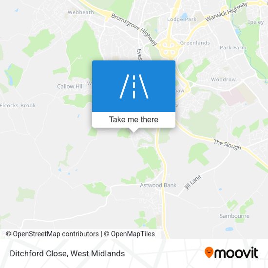 Ditchford Close map