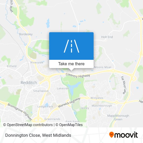 Donnington Close map