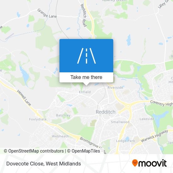 Dovecote Close map