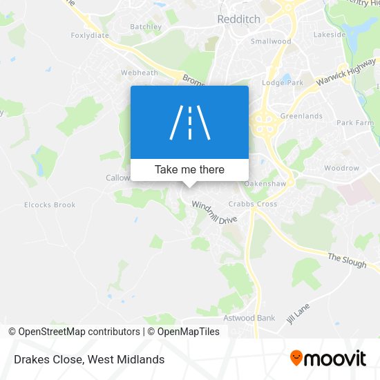 Drakes Close map