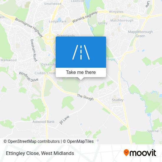 Ettingley Close map