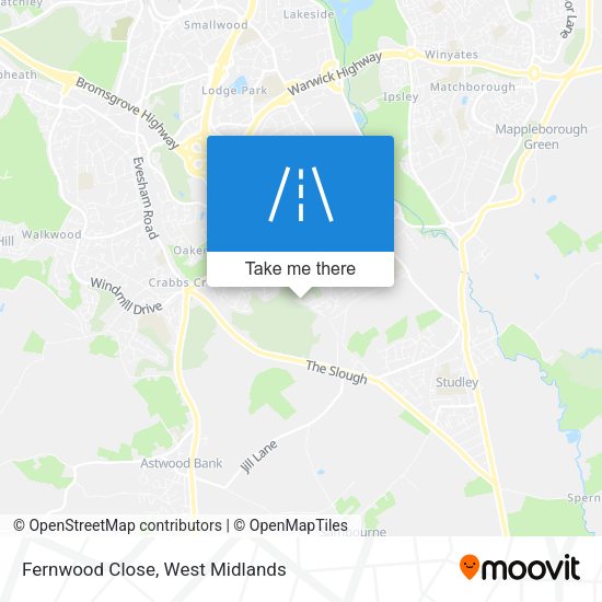Fernwood Close map