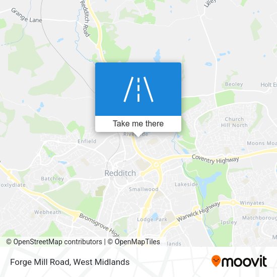 Forge Mill Road map
