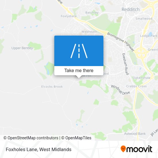 Foxholes Lane map