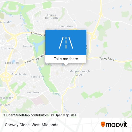 Garway Close map