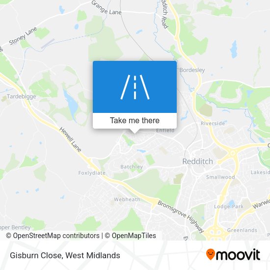 Gisburn Close map