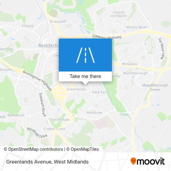 Greenlands Avenue map