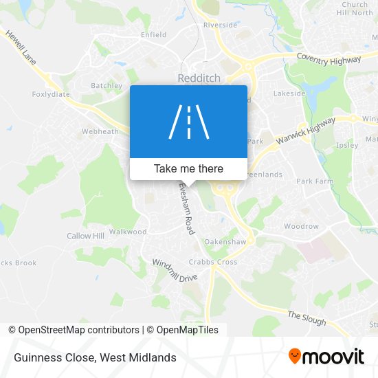 Guinness Close map