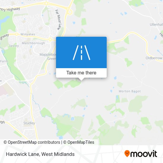 Hardwick Lane map
