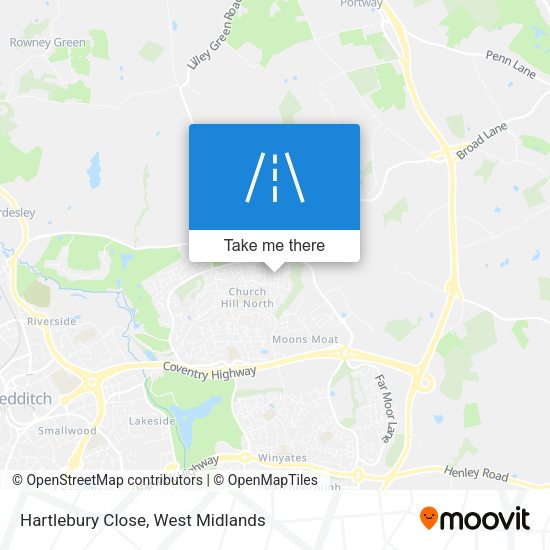 Hartlebury Close map