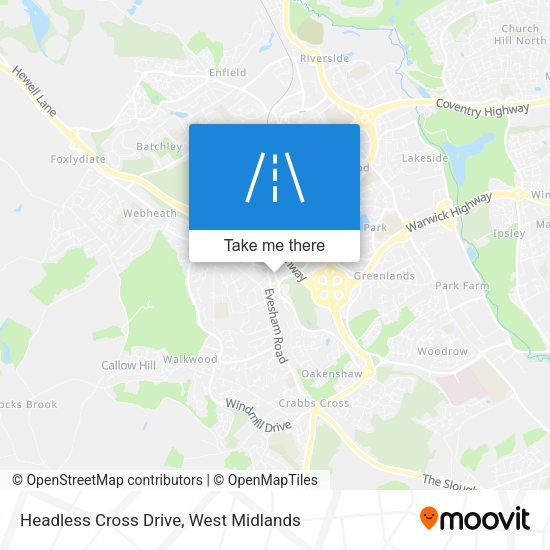 Headless Cross Drive map