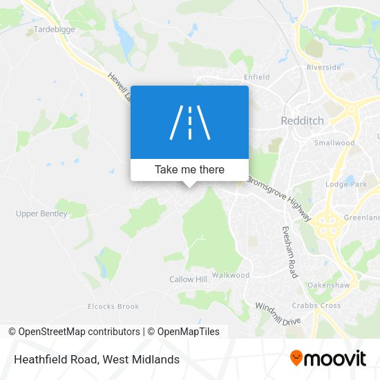 Heathfield Road map