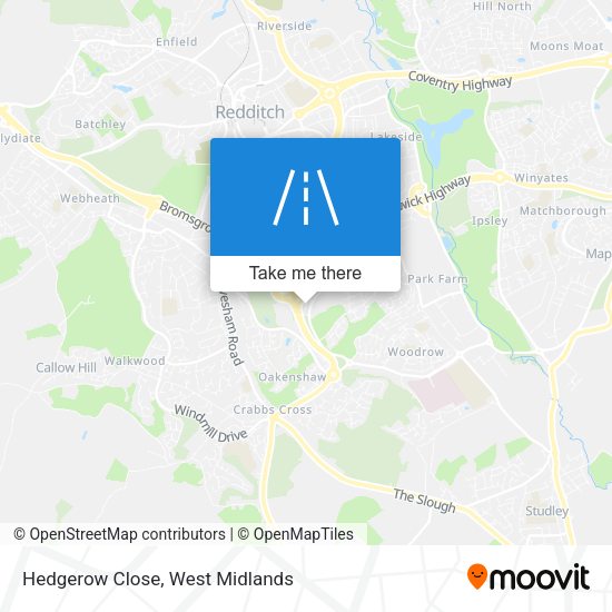 Hedgerow Close map