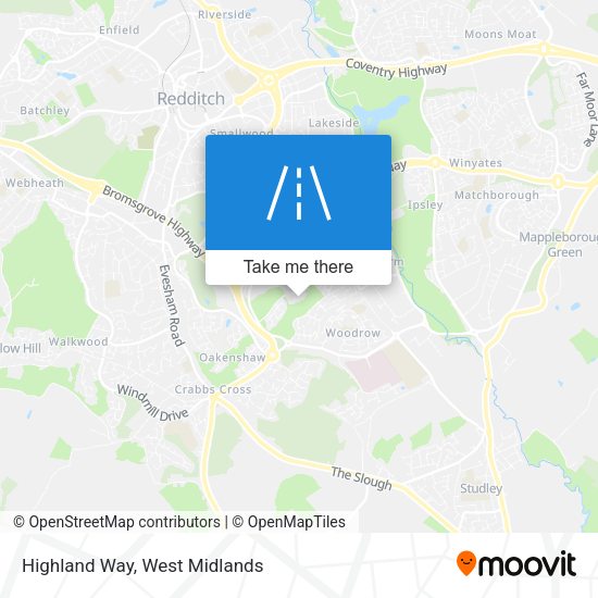 Highland Way map