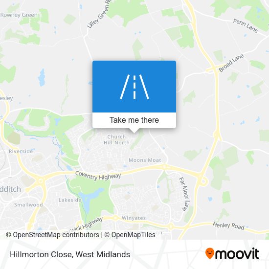 Hillmorton Close map