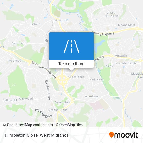 Himbleton Close map