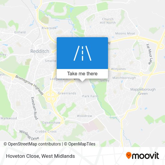 Hoveton Close map