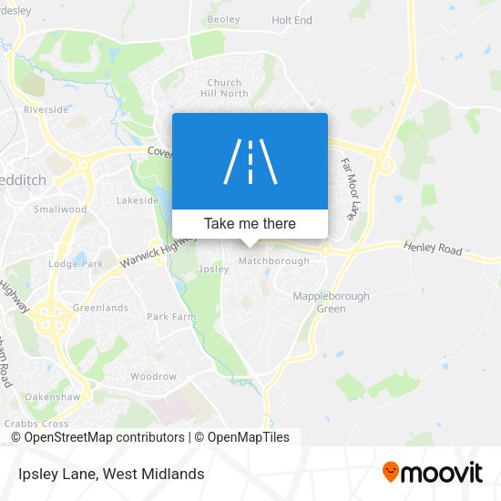 Ipsley Lane map