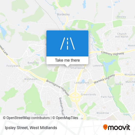 Ipsley Street map