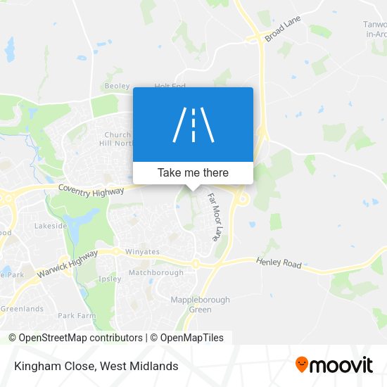 Kingham Close map
