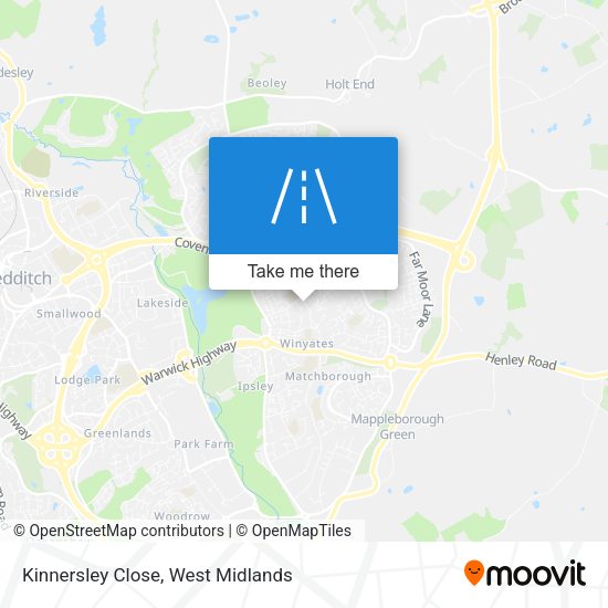 Kinnersley Close map