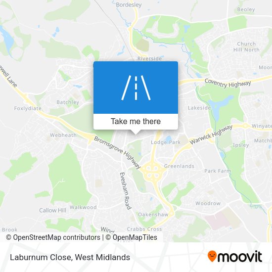 Laburnum Close map