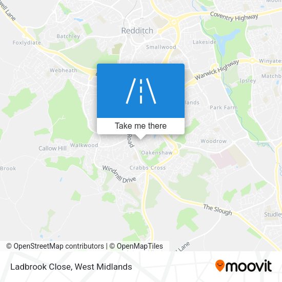 Ladbrook Close map