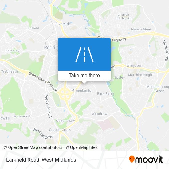 Larkfield Road map