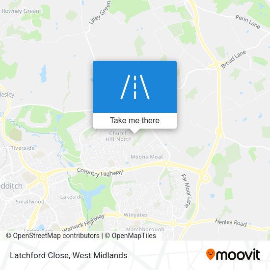 Latchford Close map