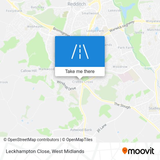 Leckhampton Close map