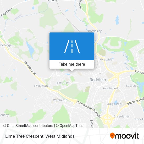 Lime Tree Crescent map