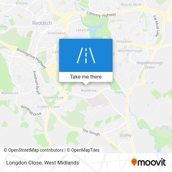Longdon Close map