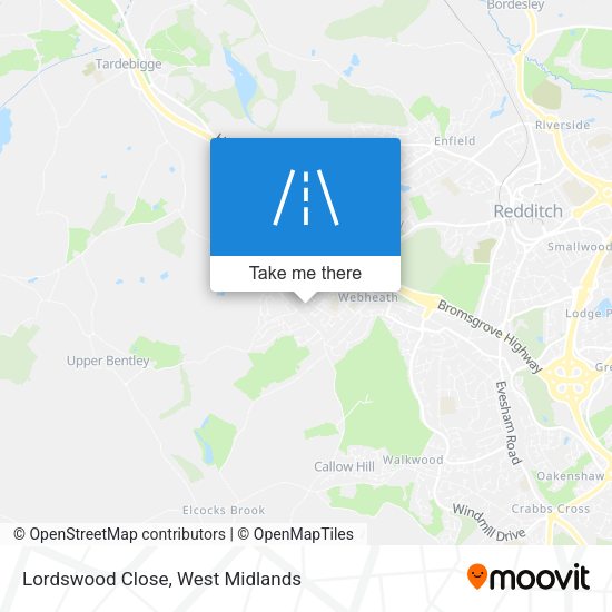 Lordswood Close map