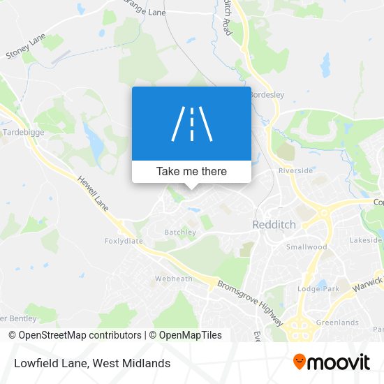 Lowfield Lane map
