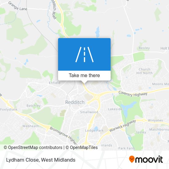 Lydham Close map