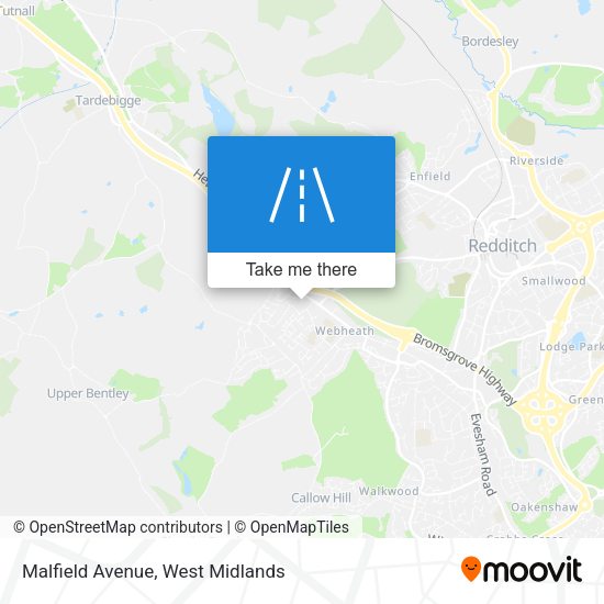 Malfield Avenue map