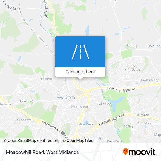 Meadowhill Road map