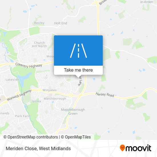 Meriden Close map